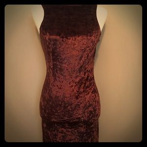 Vintage Carabella Collection Crushed Velvet Dress